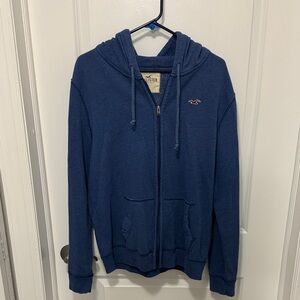 Hollister Navy Full-Zip Hoodie